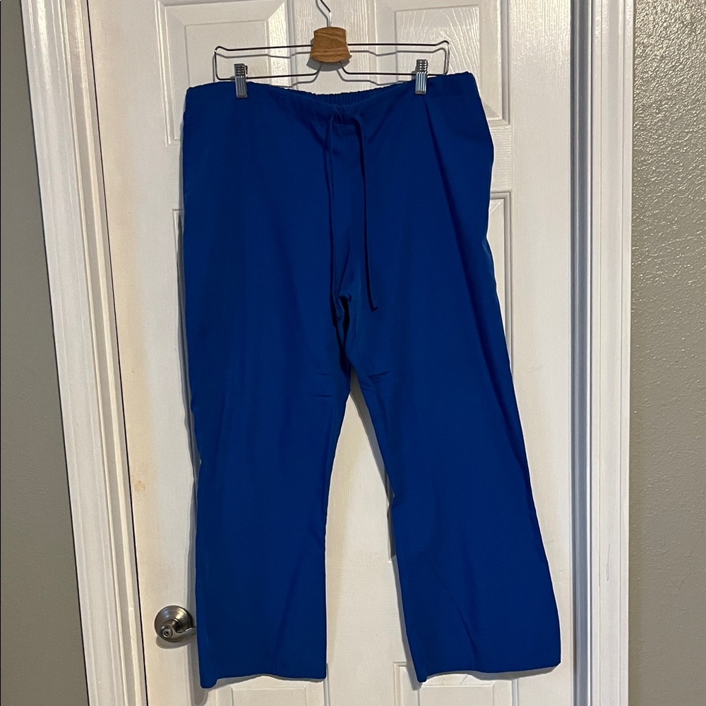 Blue Drawstring Women’s Scrubs
